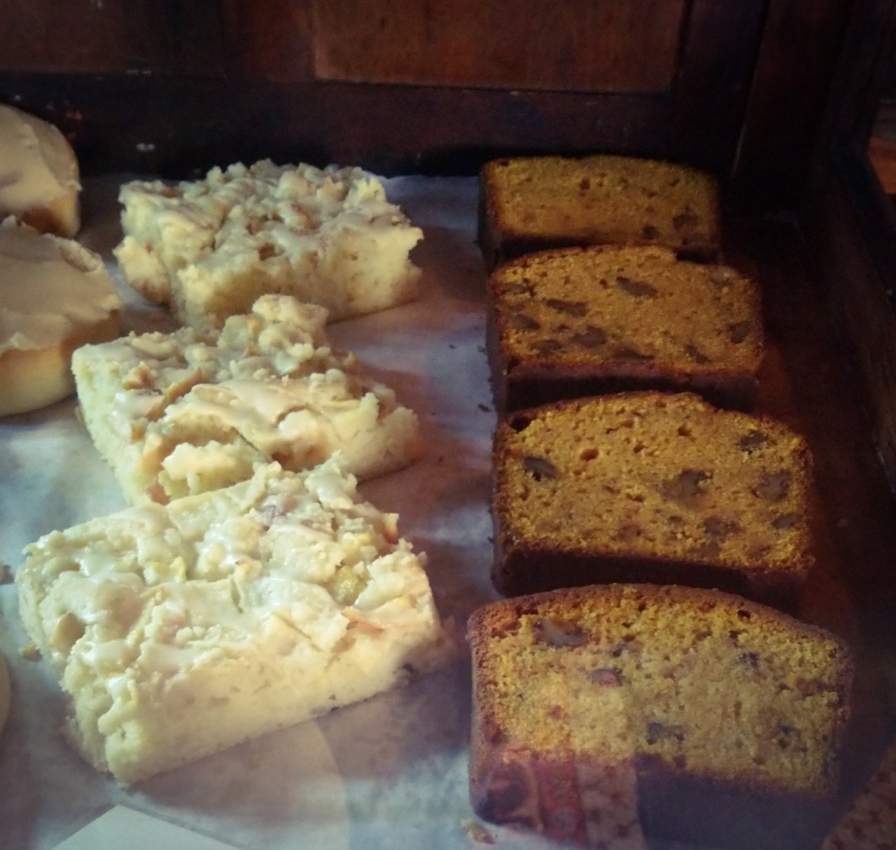 Fall pumpkin bread and pastries
