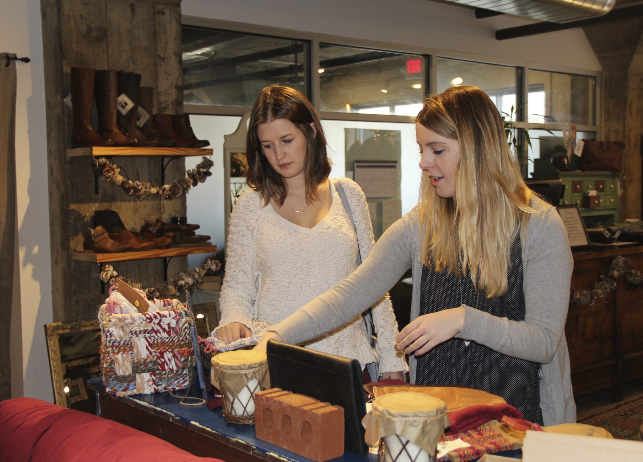 Women browsing through a boutique