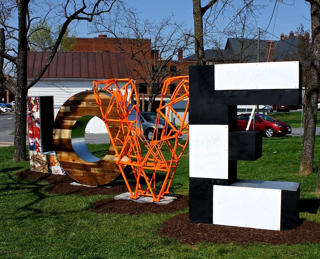 Love Sign Downtown Harrisonburg