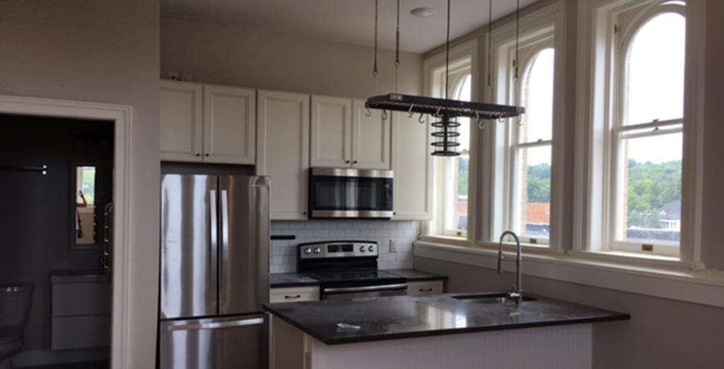 historic apartment kitchen interior