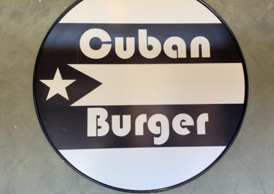 Burger restaurant logo downtown Harrisonburg
