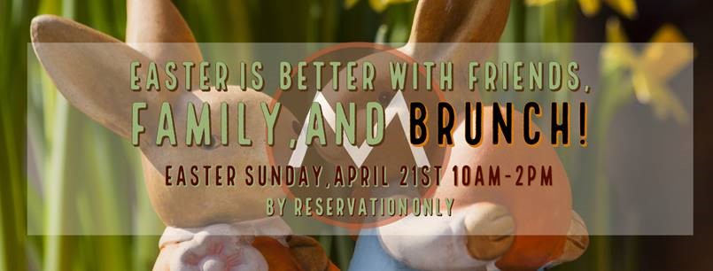 Sunday easter brunch invitation family fun downtown Harrisonburg