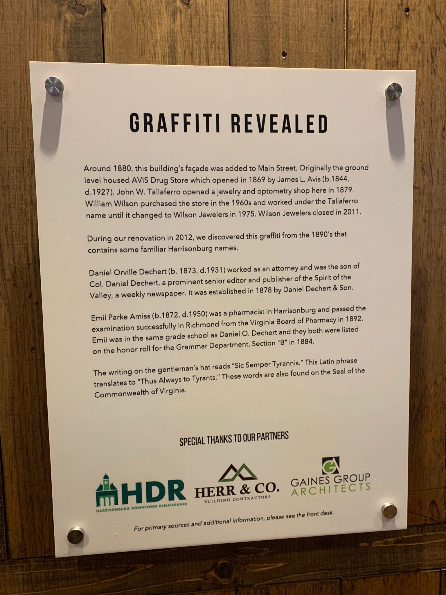 Announcement for big reveal of graffiti project