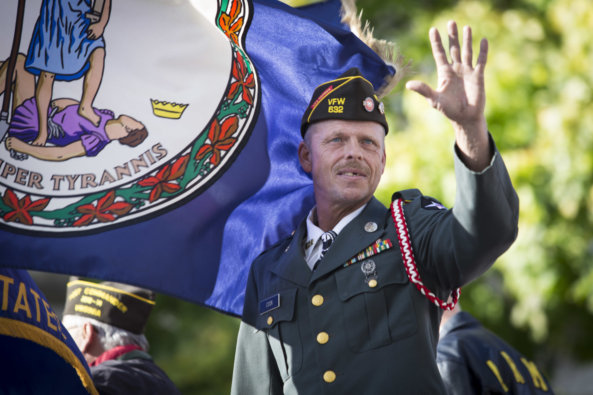 Man in uniform at Veterans Day Parade