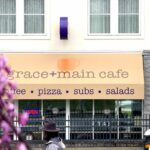 Front of the building of Grace+Main Cafe