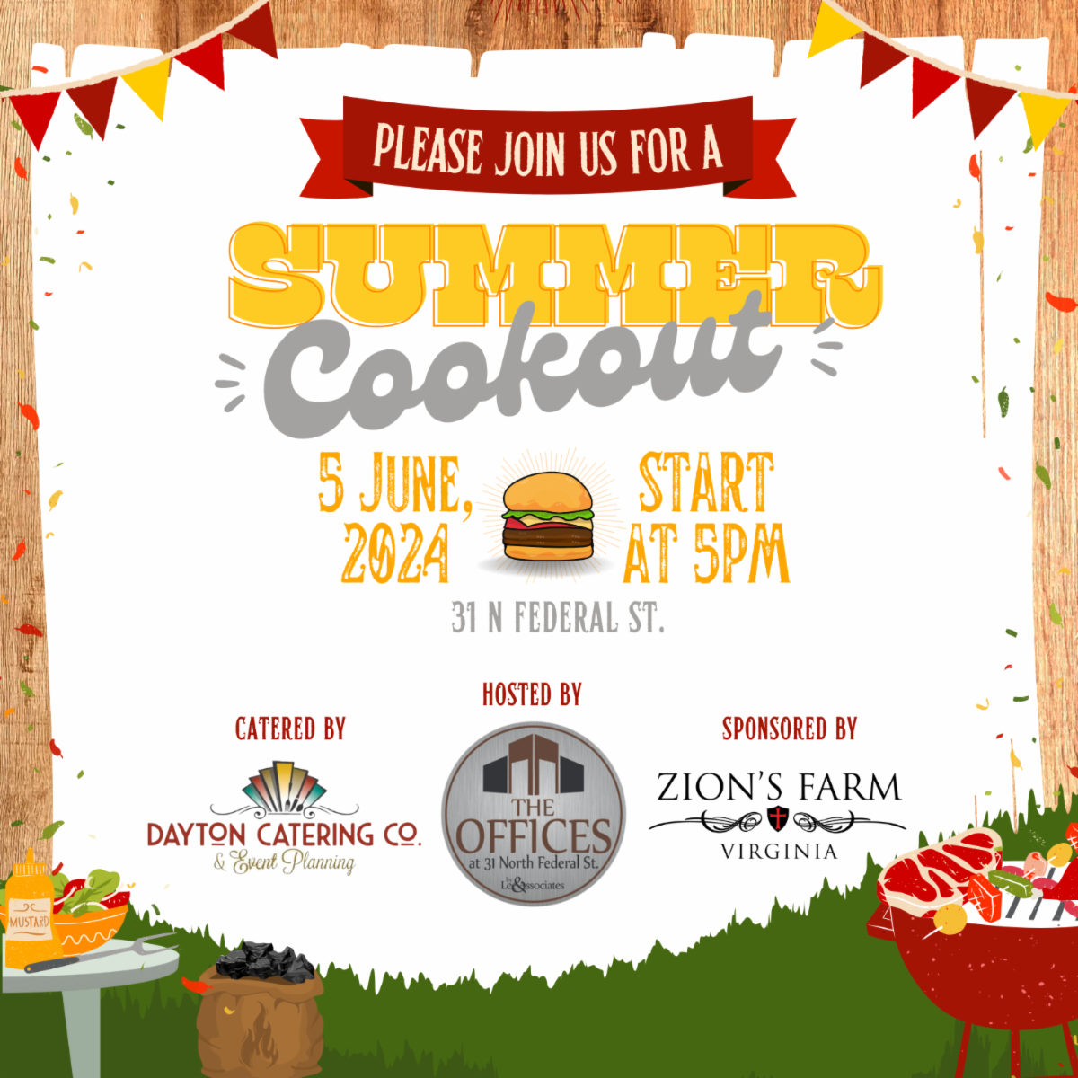 summer cookout graphic