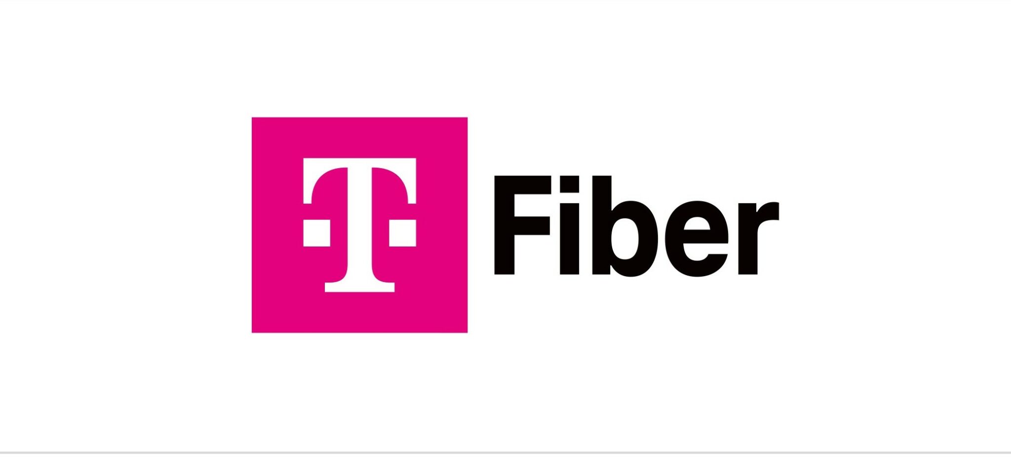 Magenta T Mobile Fiber Logo on White background